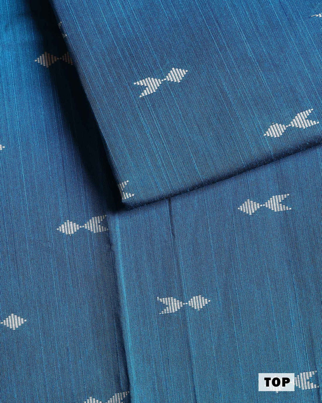 Women’s Unstitched Salwar Suit Material Set with Woven Butti Design Top 2.5 Mtr, Solid Coordinated Bottom 2 Mtr and Elegant Floral Printed Dupatta 2.25 Mtr with Traditional Border - Teal Blue