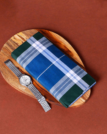999 Brand Men's Premium Cotton Striped Lungi Stitched - Multi