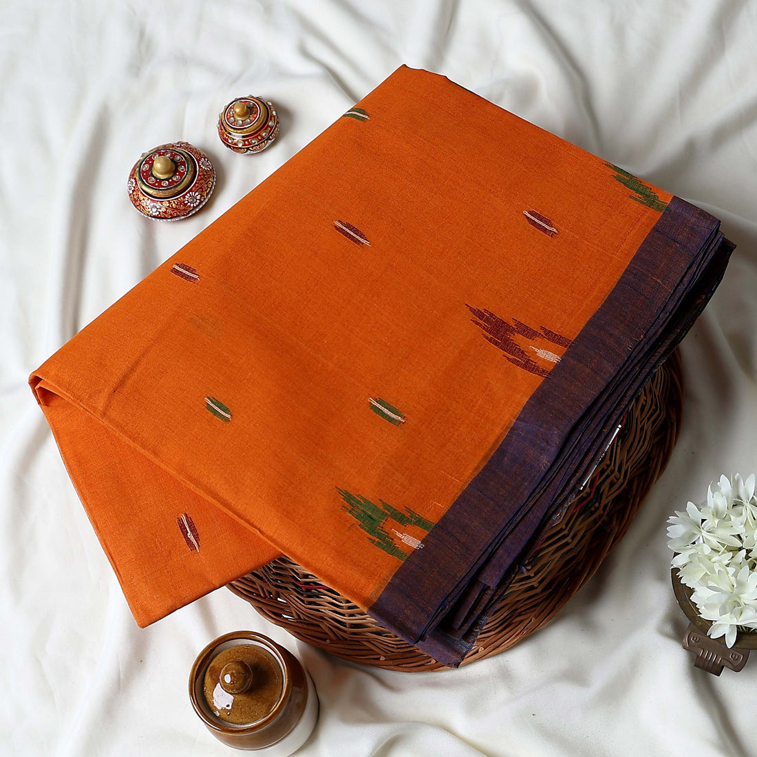 Bengal Cotton Saree For Women | Daily Office Wear Summer Collection | Jeyachandran - Full View