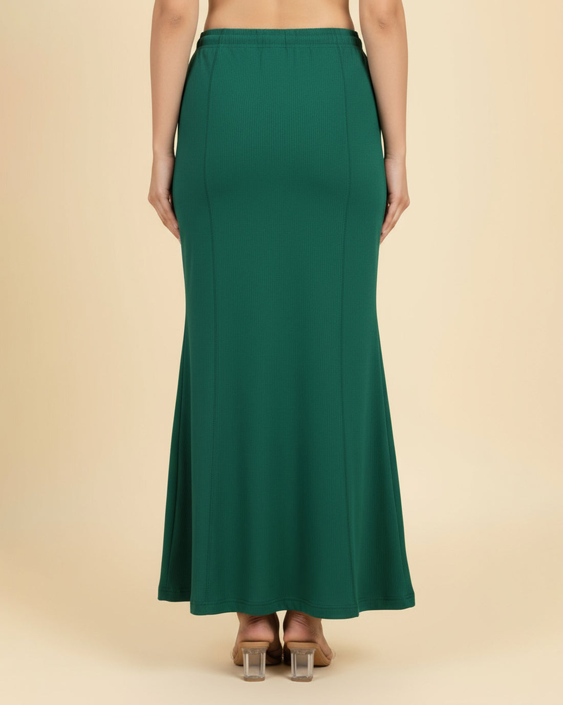 Women's Seamless Body Shaper Innerwear with High-Waist Tummy Control and Slim Fit Design - Green-