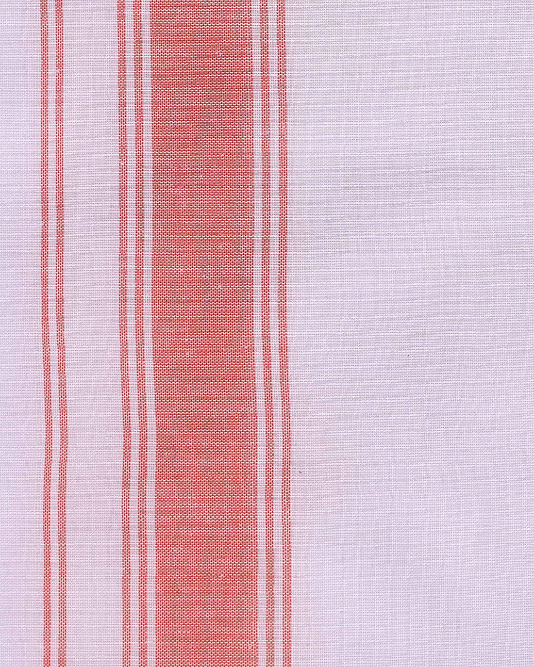 Men’s Traditional Handloom 9 Mulam Cotton Dhoti with Multi Border - White -one