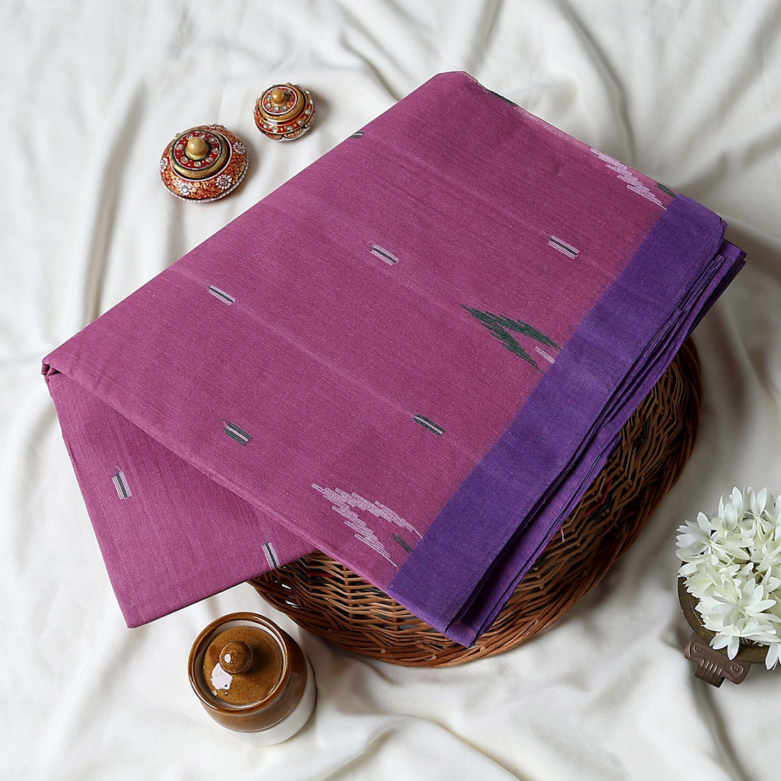 Bengal Cotton Saree For Women | Daily Office Wear Summer Collection | Jeyachandran - Full View