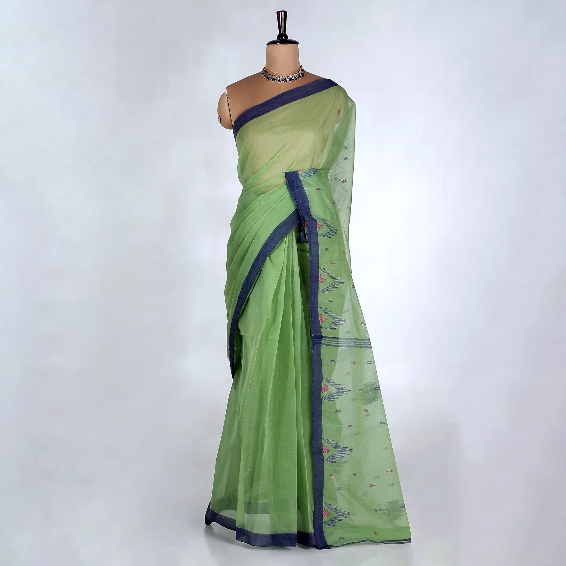 Bengal Cotton Saree For Women | Daily Office Wear Summer Collection | Jeyachandran - Full View