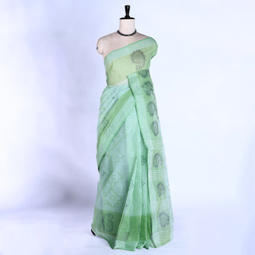 Bengal Cotton Saree For Women | Daily Office Wear Summer Collection | Jeyachandran - Full View