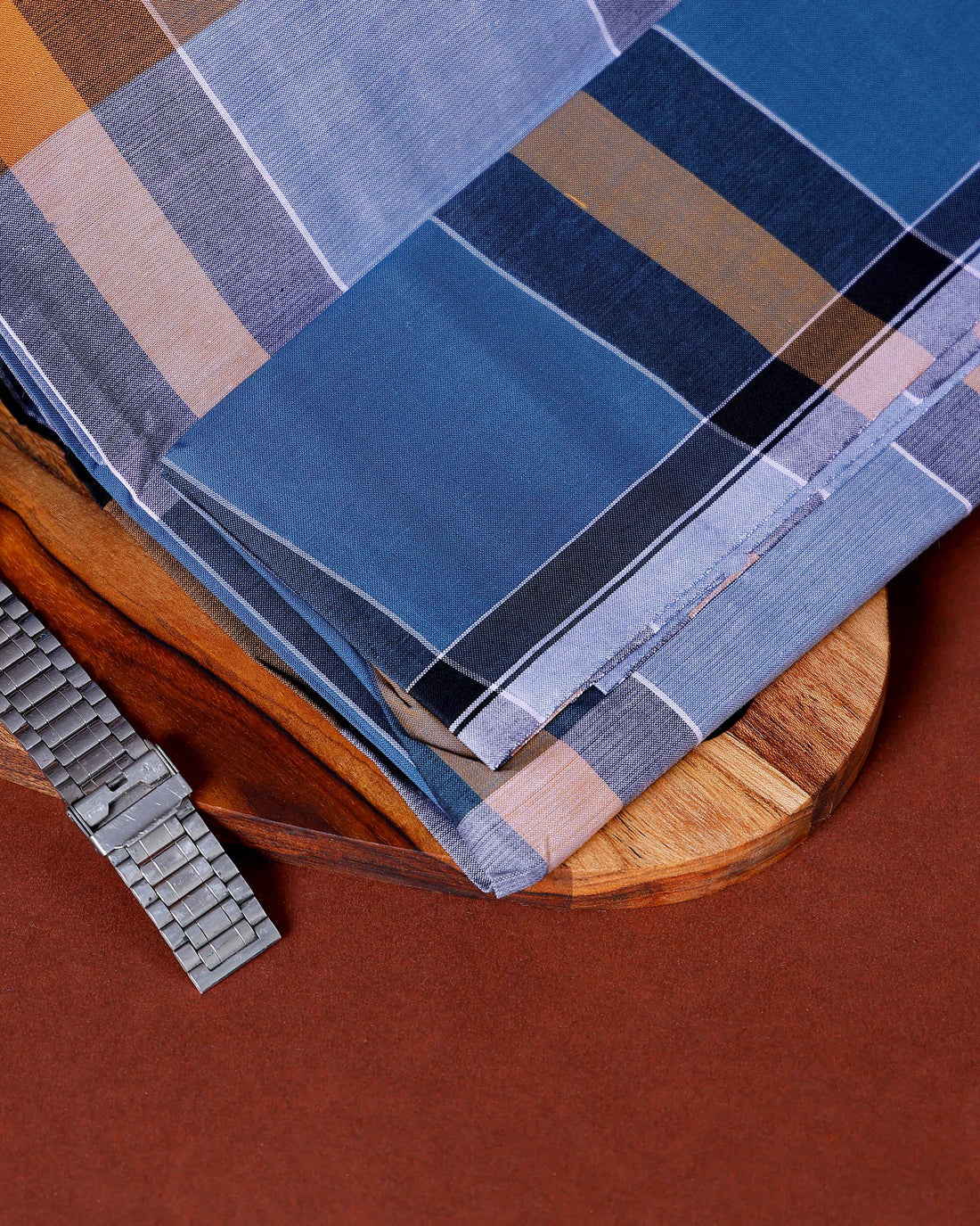 Kibs Brand Men's Premium Cotton Striped Lungi Stitched - Multi