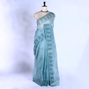 Bengal Cotton Saree For Women | Daily Office Wear Summer Collection | Jeyachandran - Full View