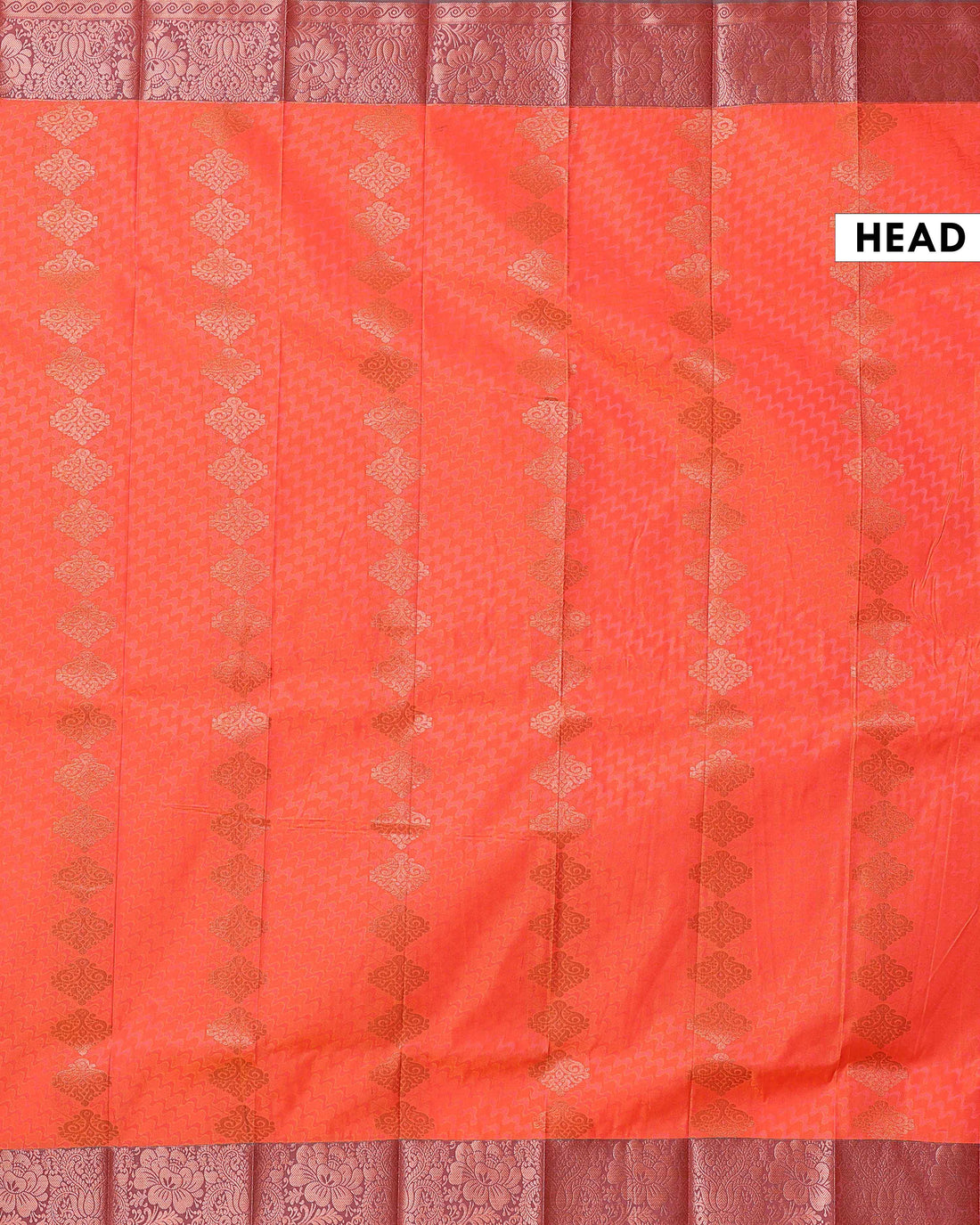 Buy 1 Get 2 Offer Silk Saree -dark orange