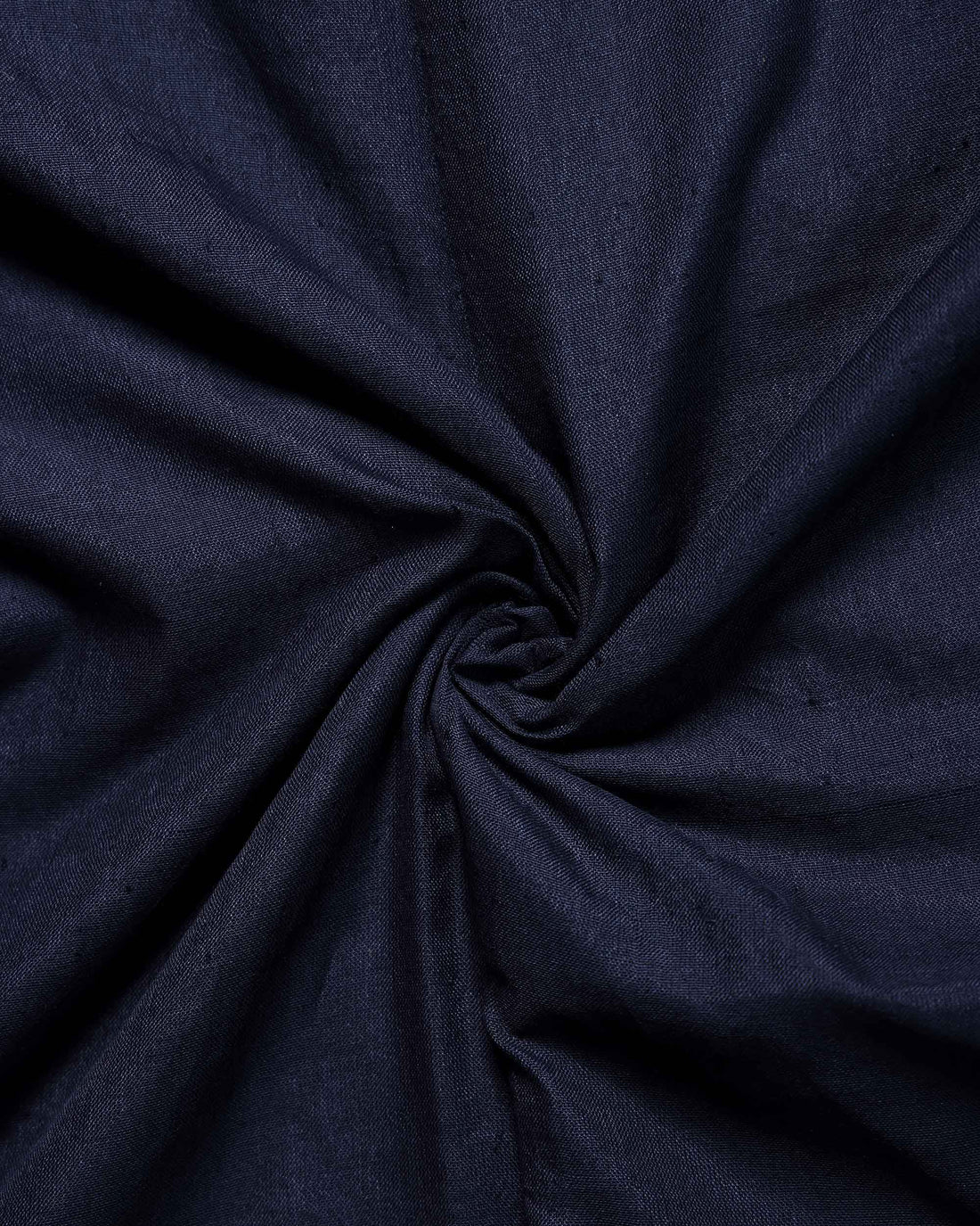 Traditional Khadi Cotton Saree with Woven Border and Contrast Printed Blouse Piece - Navy Blue