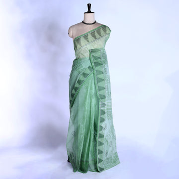 Bengal Cotton Saree For Women | Daily Office Wear Summer Collection | Jeyachandran - Full View