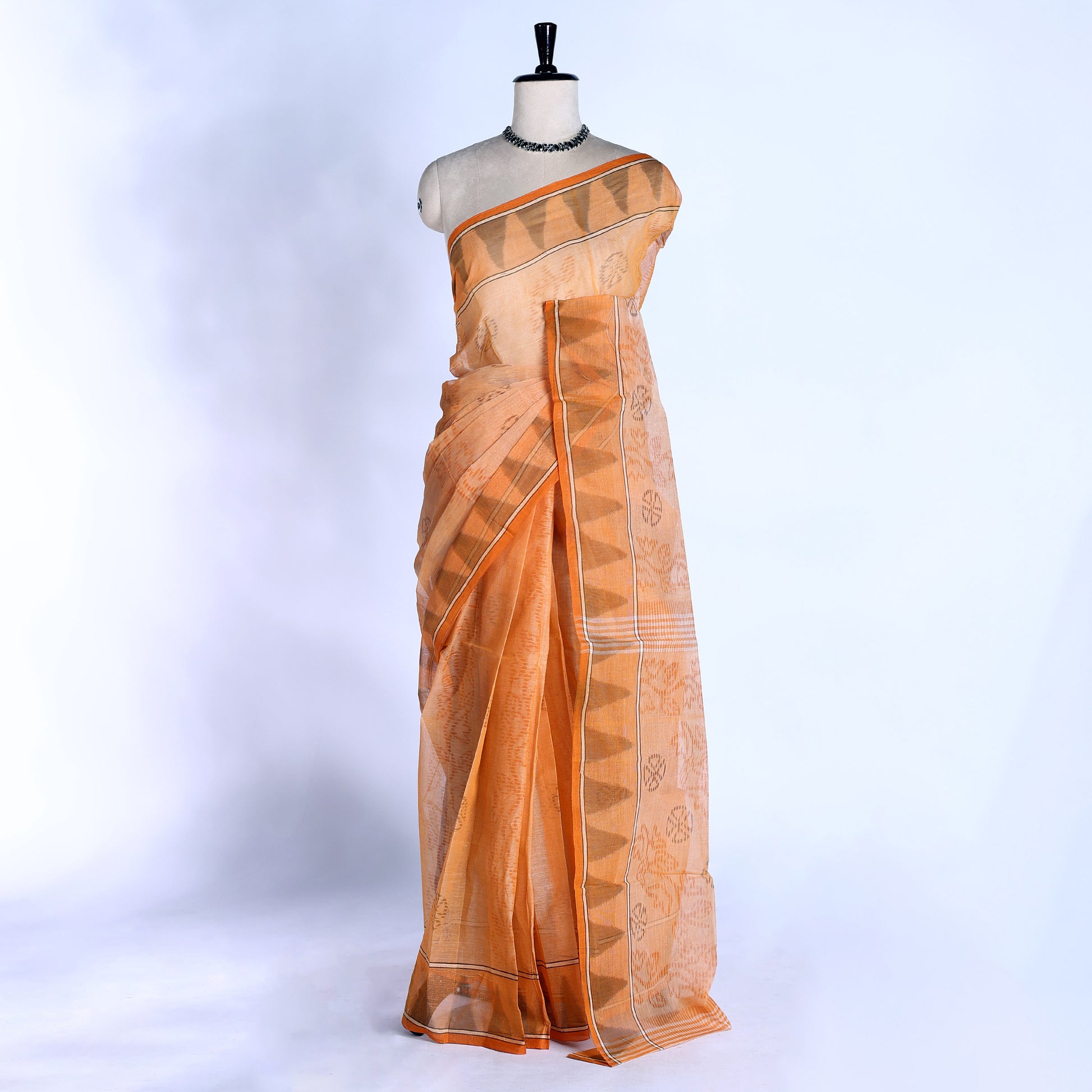 Bengal Cotton Saree For Women | Daily Office Wear Summer Collection | Jeyachandran - Full View