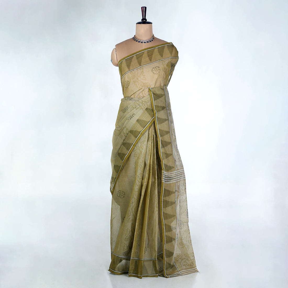Bengal Cotton Saree For Women | Daily Office Wear Summer Collection | Jeyachandran - Full View