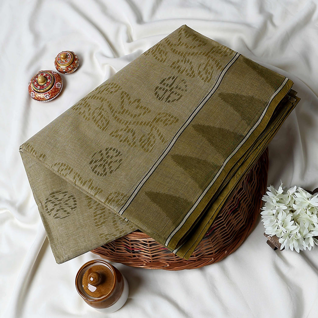 Bengal Cotton Saree For Women | Daily Office Wear Summer Collection | Jeyachandran - Full View