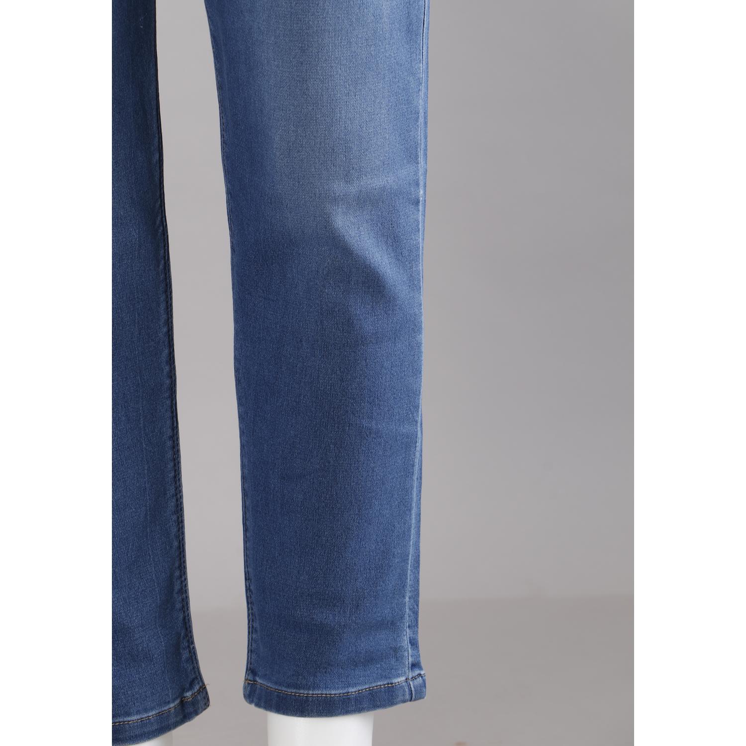 Buy Women Blue Pencil Fit Jeans Online