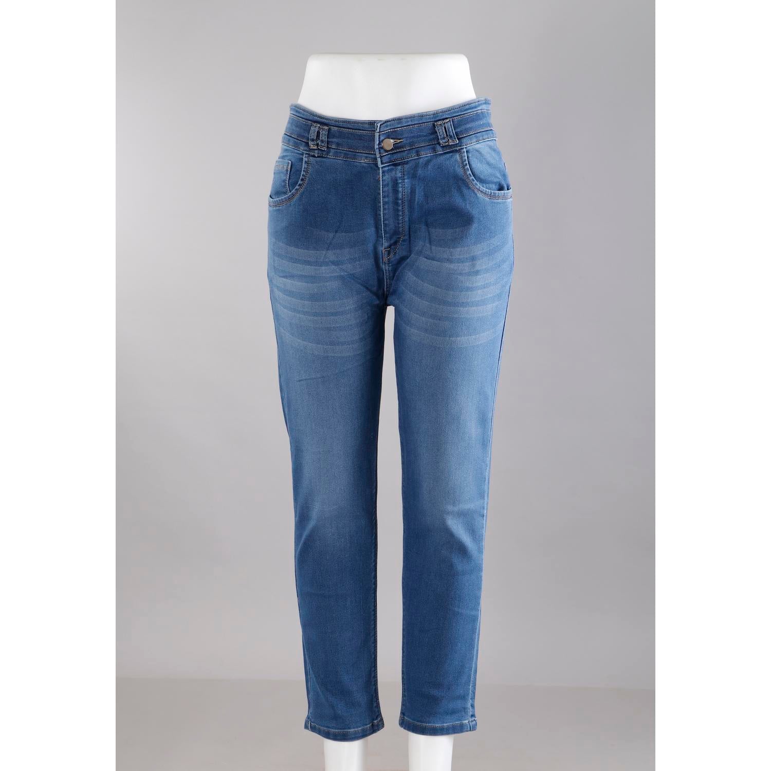 Women Blue Pencil Fit Jeans
