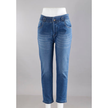 Women Blue Pencil Fit Jeans

