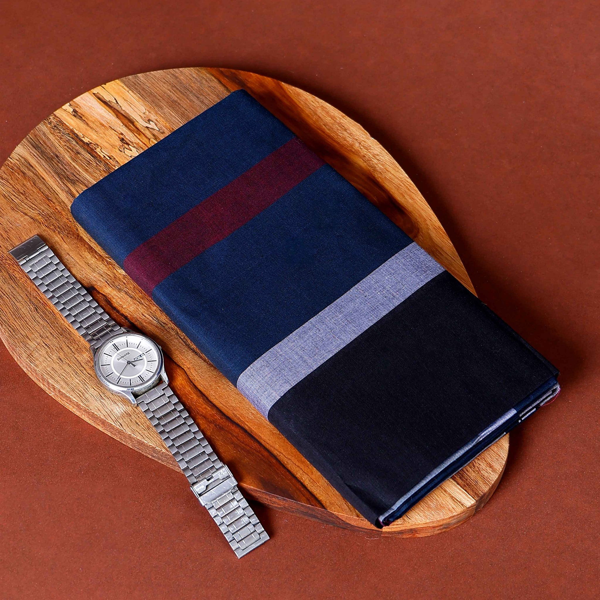 Kibs Brand Men's Premium Cotton Striped Lungi Stitched - Multi