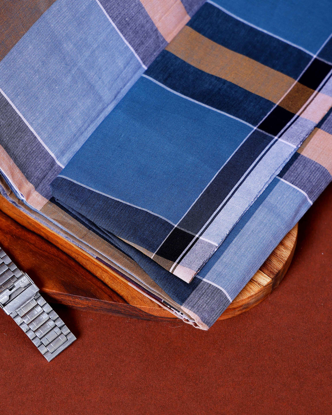 Kibs Brand Men's Premium Cotton Striped Lungi Stitched - Multi