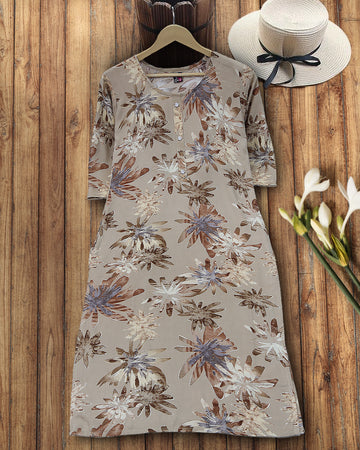Brown Colour Top & Palazzo Set