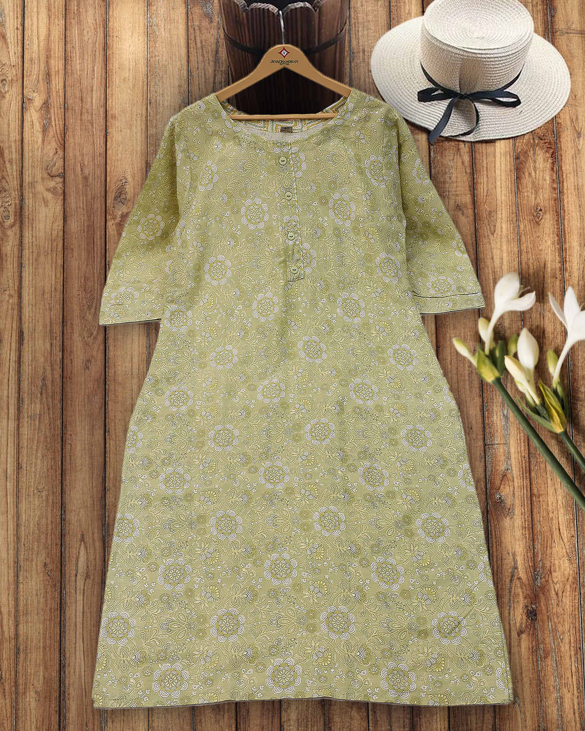 Green Colour Readymade Salwar Set