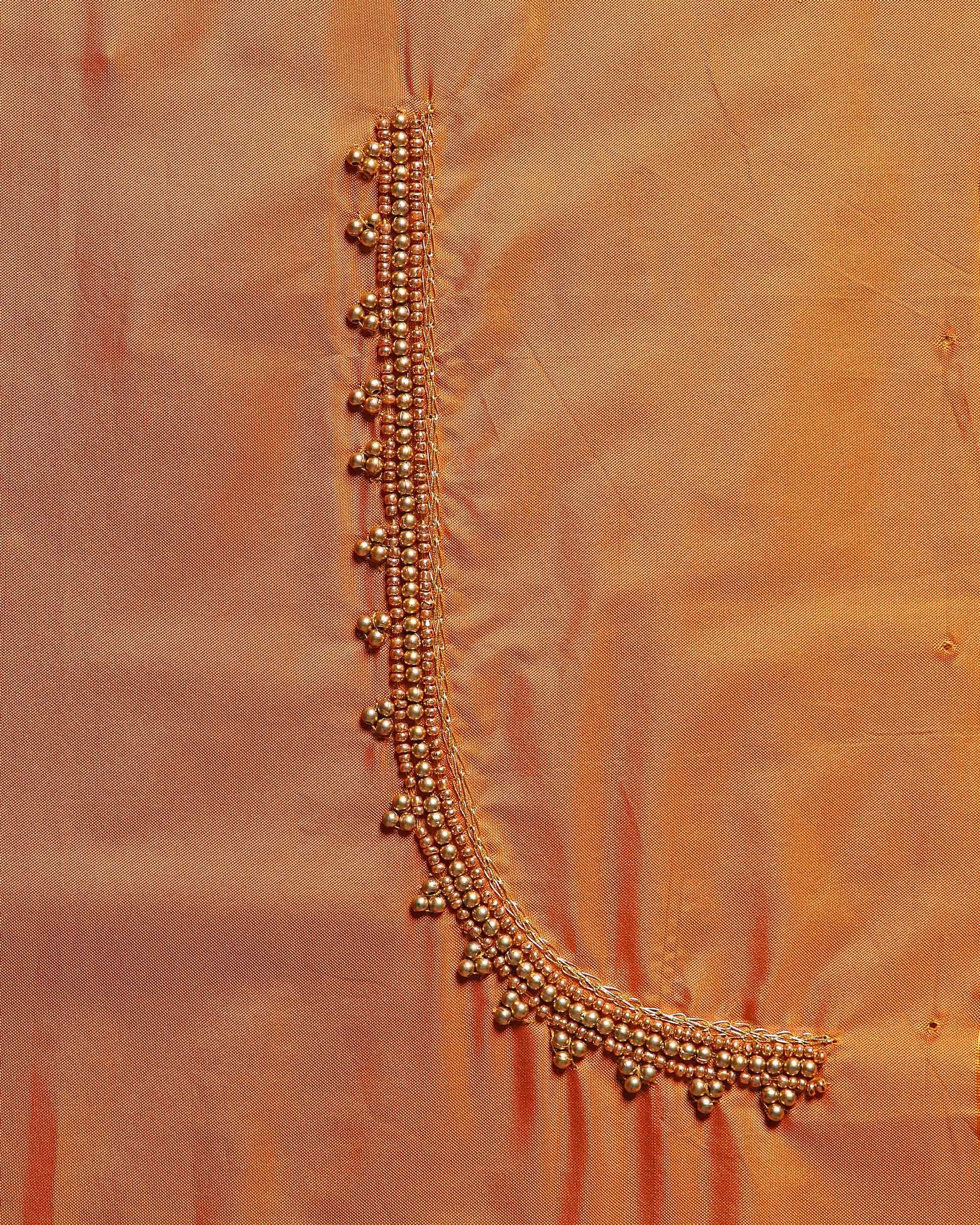 Bead and Thread Work - Brown