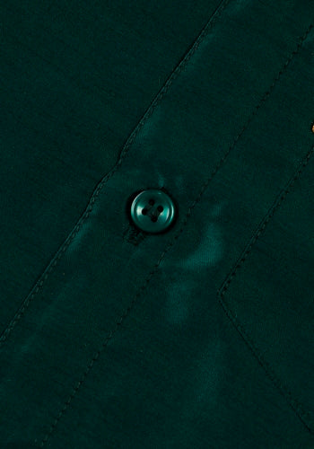 Bottle Green Colour Silk Cotton Dhoti & Shirt Set Online