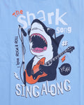 Boys Casual Stylish Printed T- Shirt - Blue-Close-4