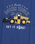 Boys Casual Stylish Printed T- Shirt - Dark Blue-Close
