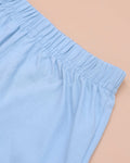 Boys' Printed Casual T-shirt and Shorts Set - Grey & Blue