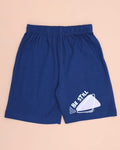 Boys' Printed Casual T-shirt and Shorts Set - Pink & Blue