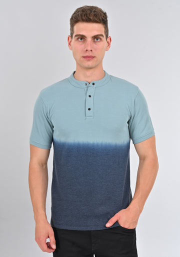 Nativebull Sky Blue Color Cotton Half Sleeve Round Neck Tshirt