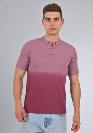 Nativebull Pink Color Cotton Half Sleeve Round Neck Tshirt