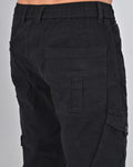 Nativebull Mens Slim Fit Black Cargo Pant Online