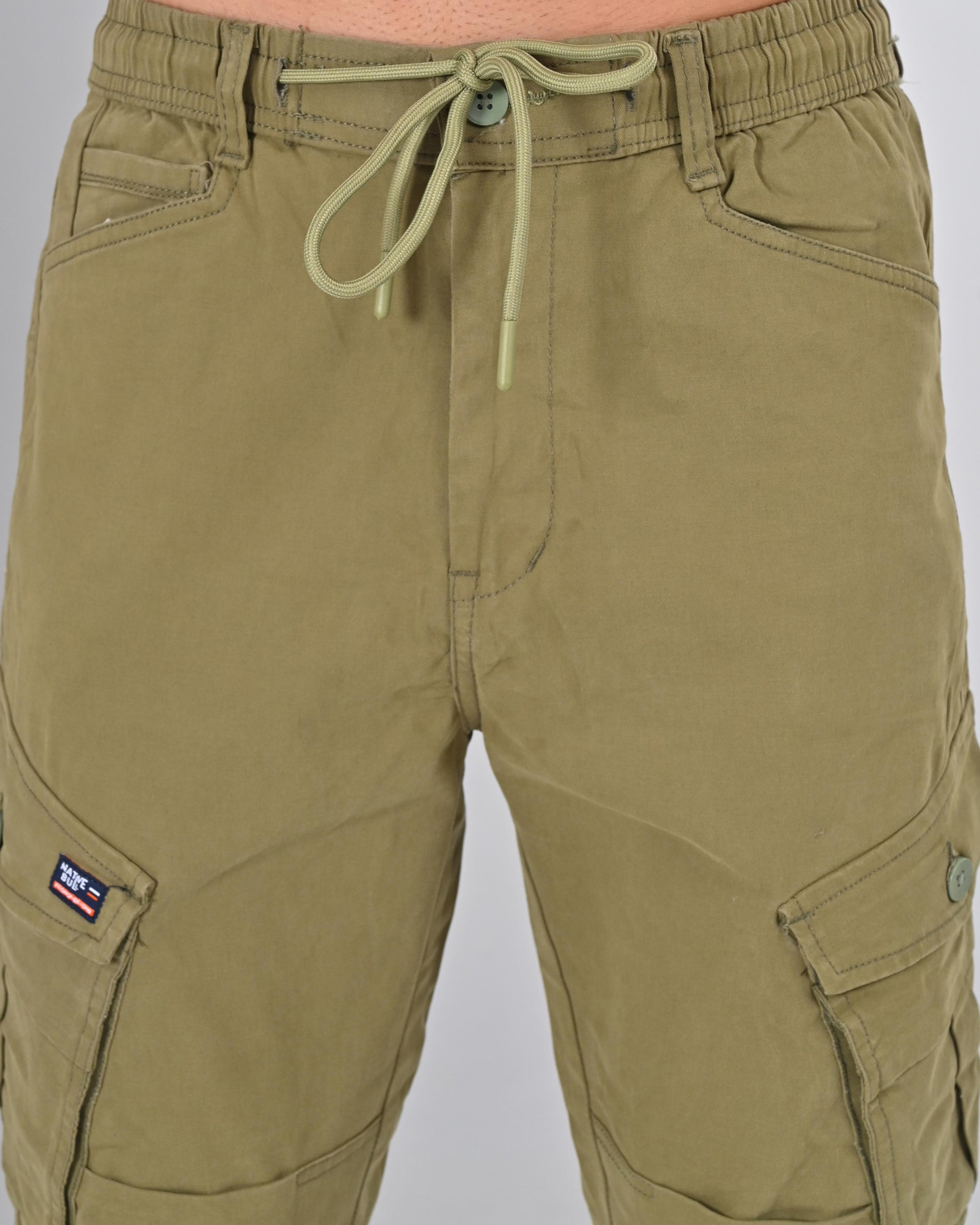 Nativebull Mens Slim Fit Khaki Cargo Pant Online Shopping