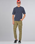 Buy Nativebull Mens Slim Fit Khaki Cargo Pant Shopping