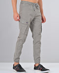 Buy Nativebull Mens Slim Fit Grey Cargo Pant Online