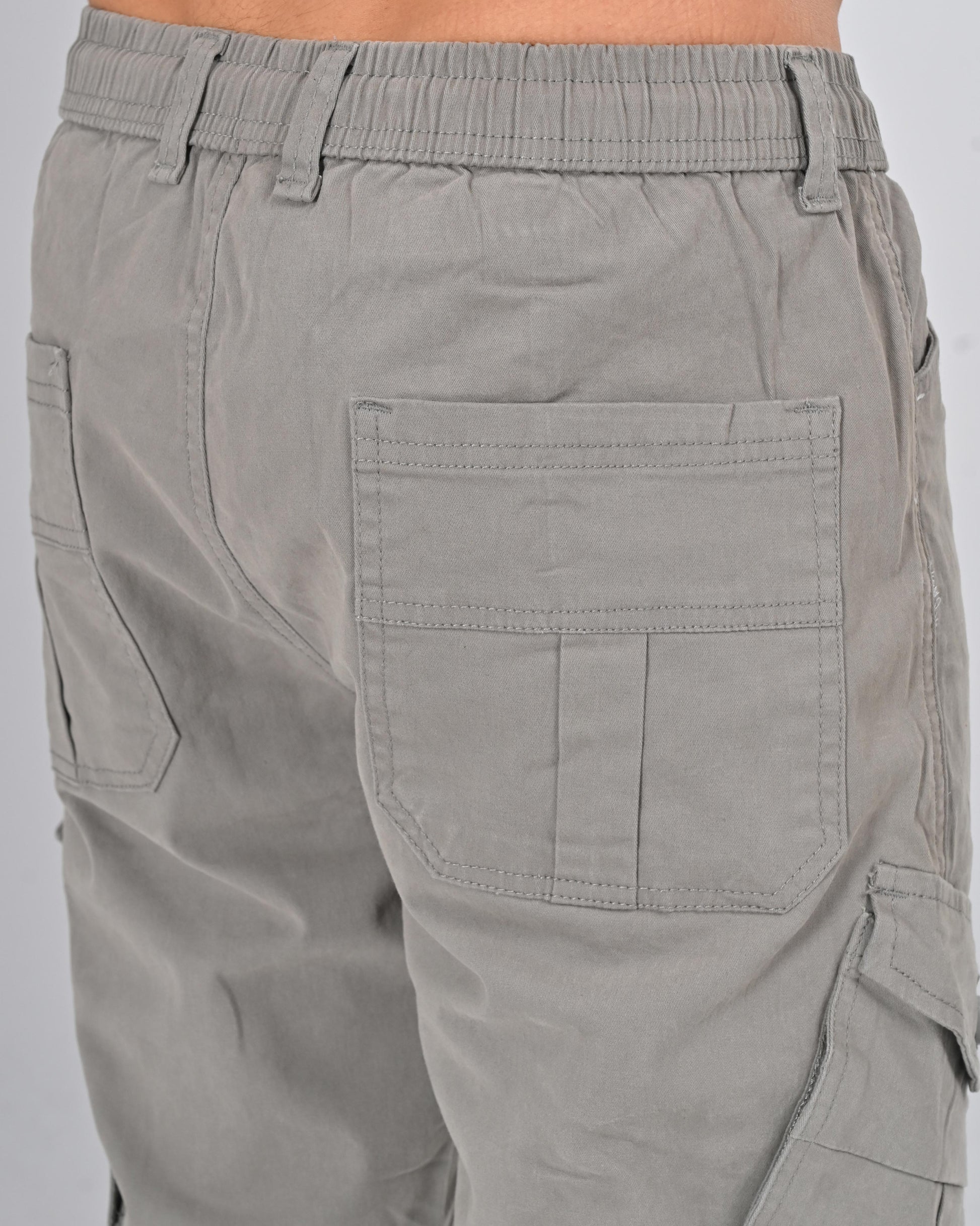 Nativebull Mens Slim Fit Grey Cargo Pant Online Shopping