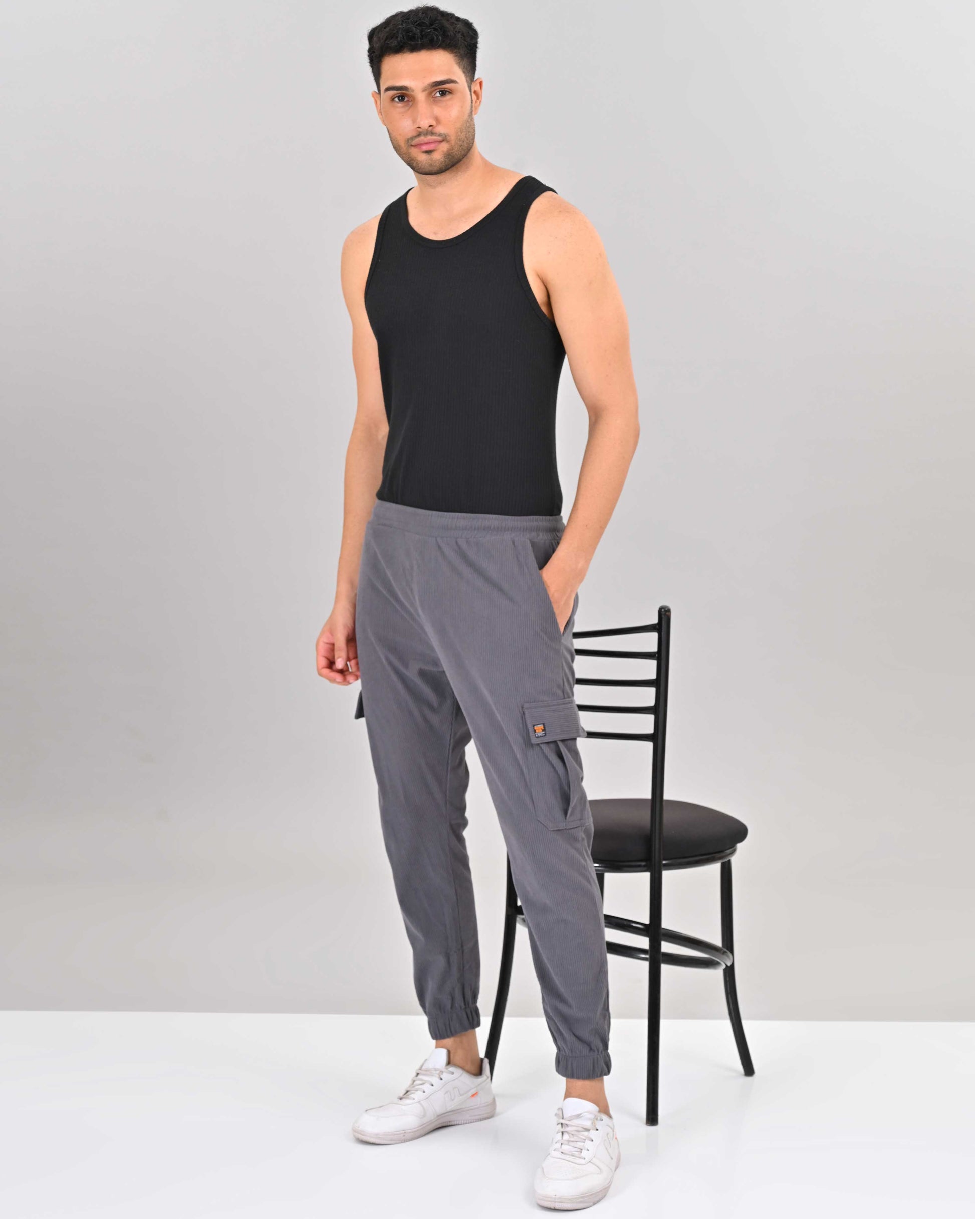 Order Dark Grey Colour Nativebull Men's Track Pant Online