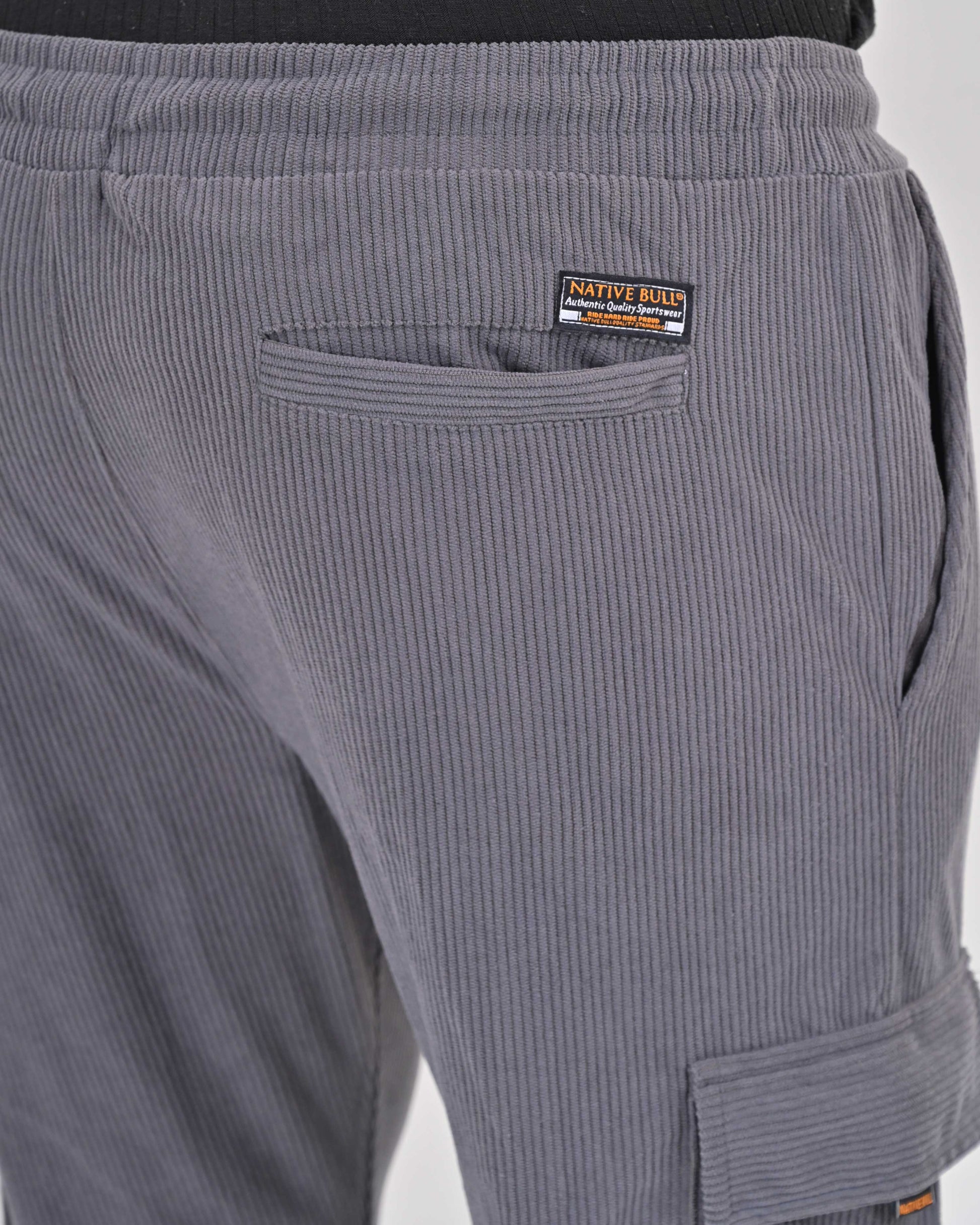 Dark Grey Colour Nativebull Men's Track Pant Online Shopping