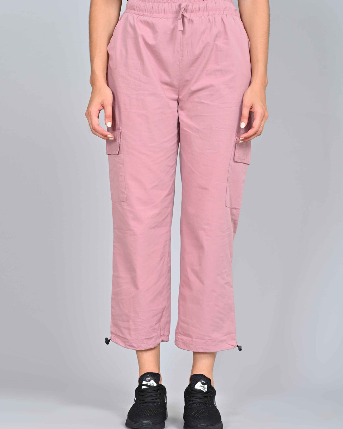 Women's Onion Pink Colour Cargo Pant
