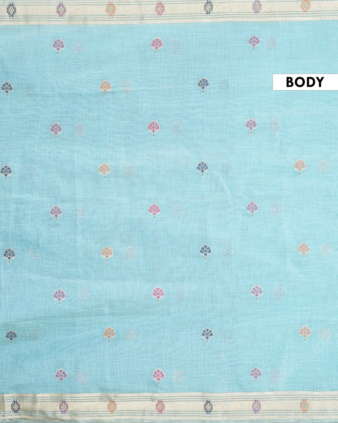 Handwoven Paithani Saree with Intricate Zari Work and Floral Motifs  - Blue