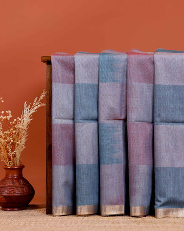Graceful Semi Silk Saree Intricate Zari Details and a Contemporary Striped Design - Multi