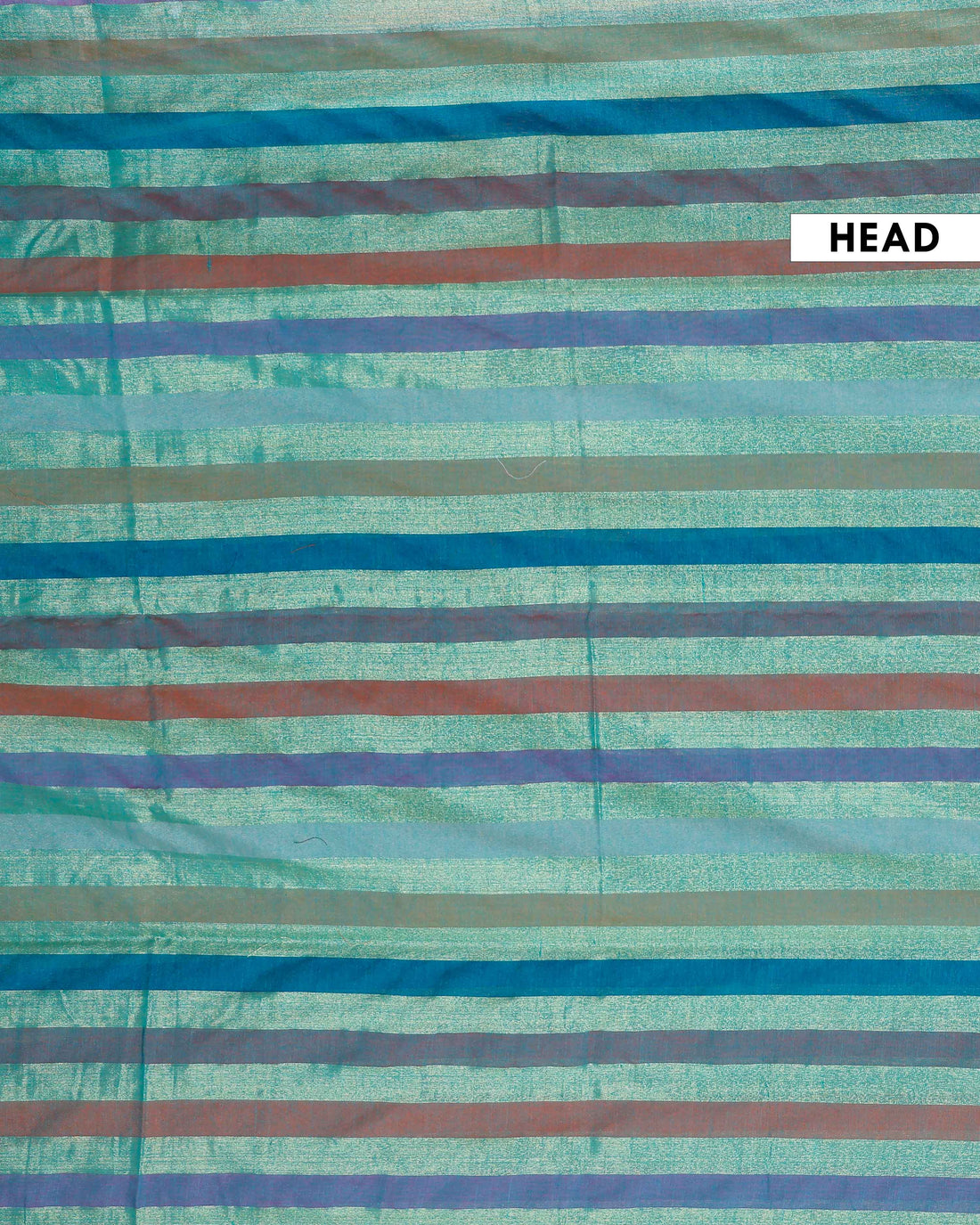 Handloom Mul Mul Cotton Saree with Vertical Stripe Pattern and Decorative Tassels - Multi