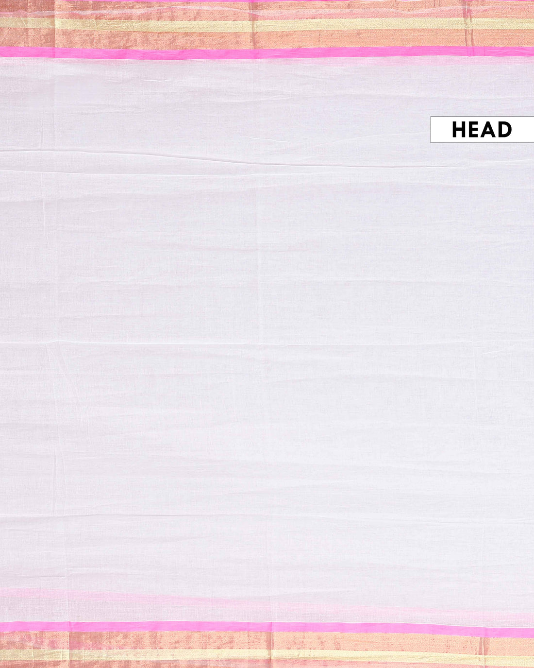 Handwoven Mul Mul Cotton Saree with Subtle Sheen and Contrasting Border – White