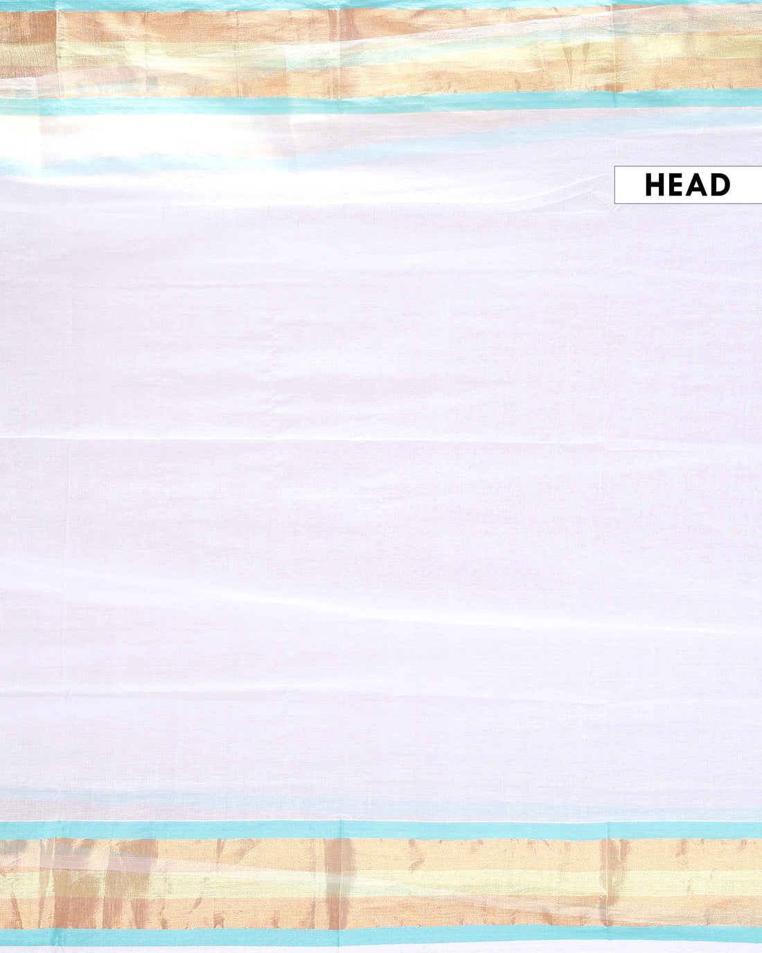 Handwoven Mul Mul Cotton Saree with Subtle Sheen and Contrasting Border – White