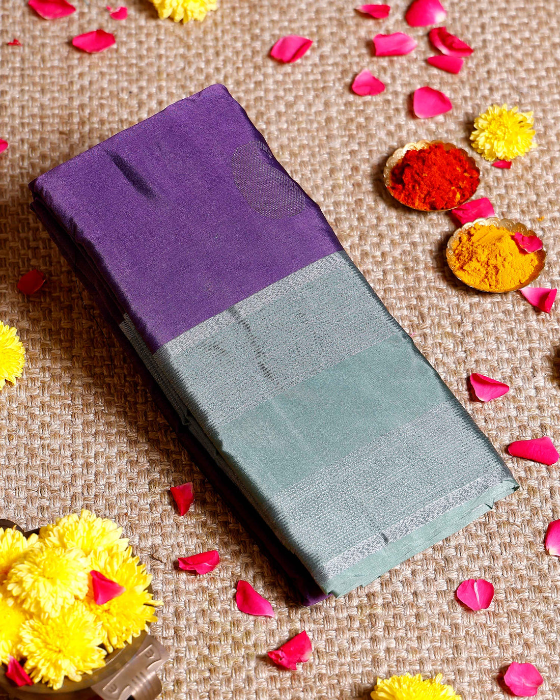 Elegant Soft Silk Saree with Zari Weaves and Traditional Motifs - Purple
