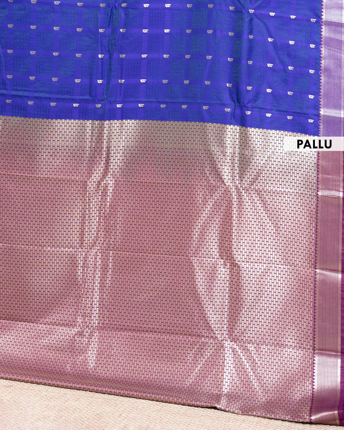 Elegant Elampillai Silk Cotton Saree with Zari Woven Borders and Buttas - Blue