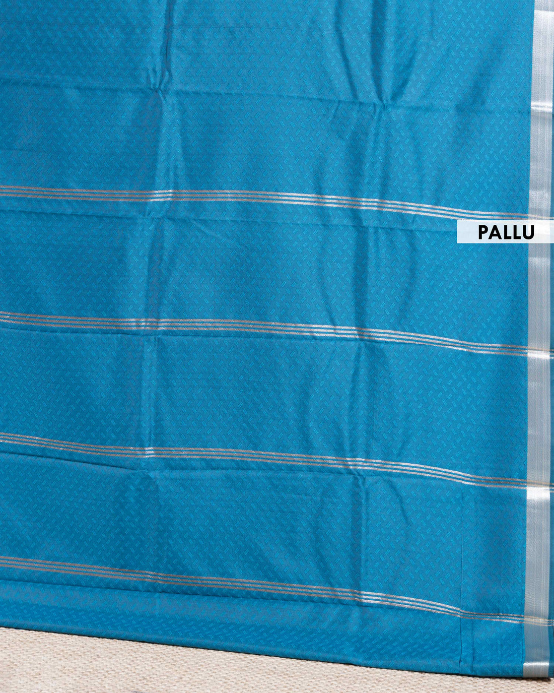 Elampillai Silk Cotton Saree with Zari Woven Border and All-Over Butta Design - Teal