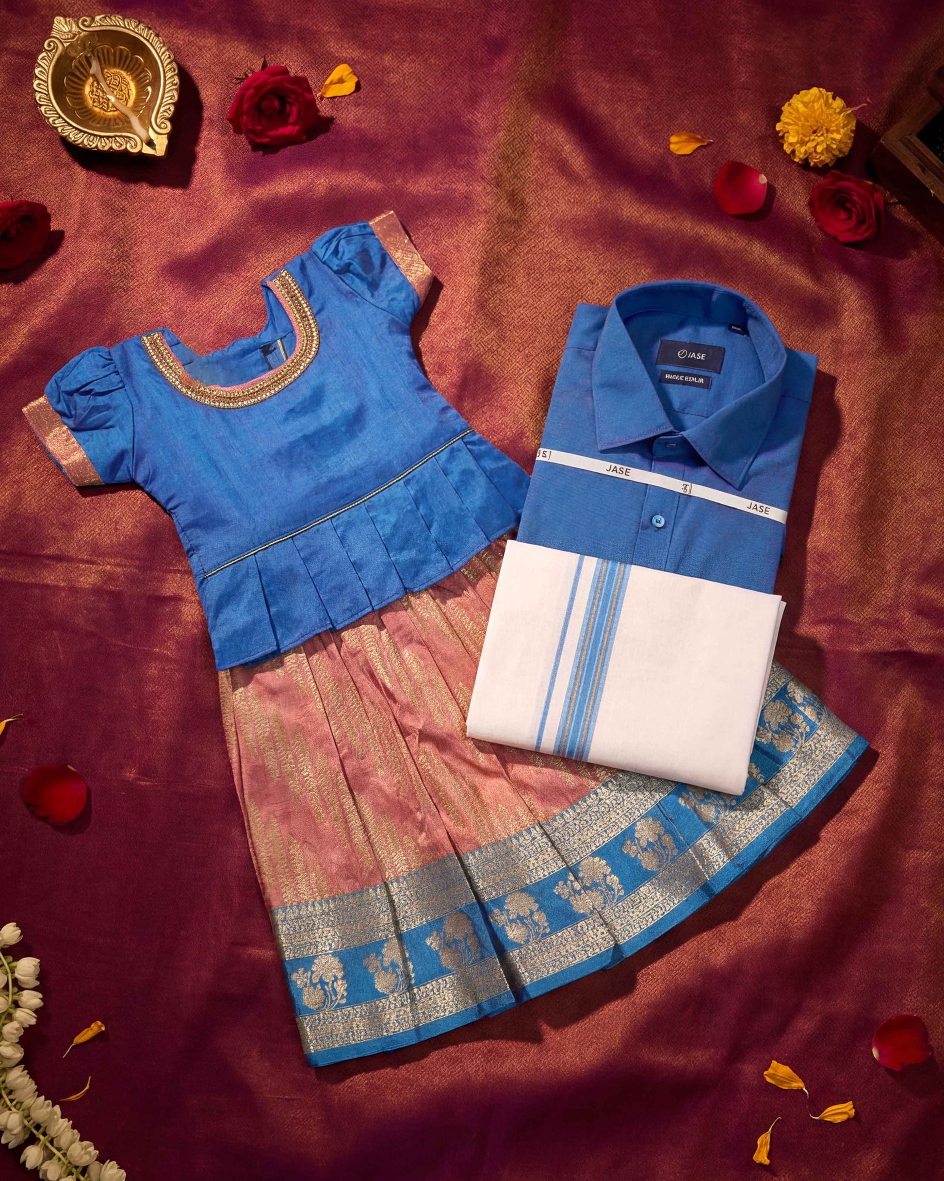Charming Dad & Daughter Matching Ethnic Outfit Set for Special Occasions
