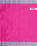 Classic Checks Soft Silk Saree with Intricate Weave Border -  Pink