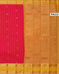 Classic Elampillai Silk Cotton Saree with Elegant Checked Pattern and Traditional Zari Woven Contrast Border - Pink